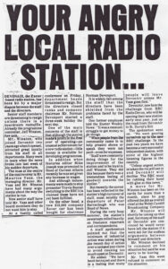 Your Angry Local Radio Station… October 1982