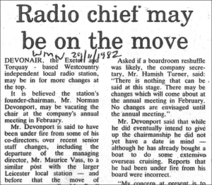 Radio chief may be on the move